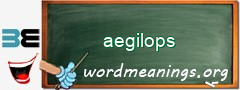 WordMeaning blackboard for aegilops